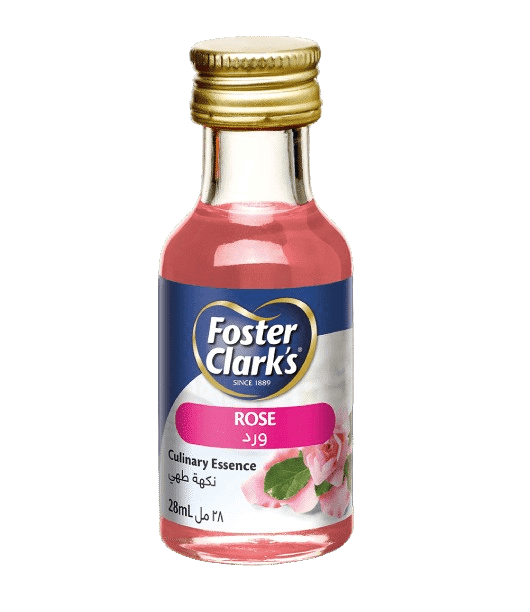 فوستر كلاركس ملون طعام نكهة الورد 28 مل × 12 - عبوة - منتج بالجملة | Platraw