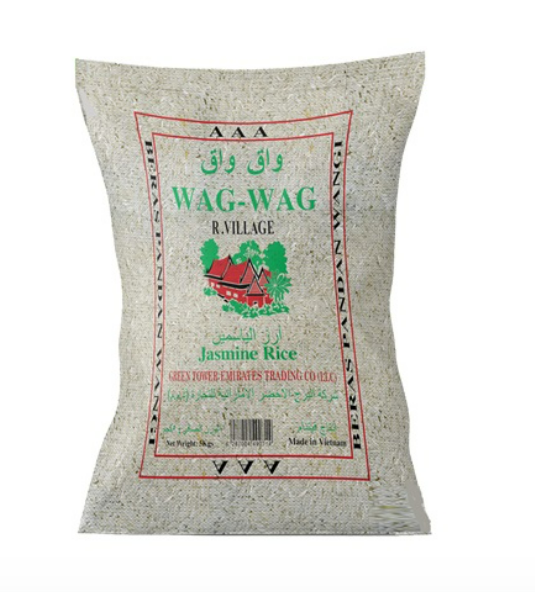 Wag Wag Jasmine Rice 5 kg × 8 - Carton