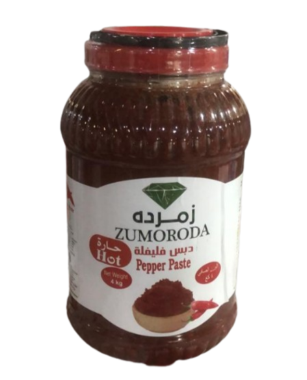 Zumoroda Red Chili Pepper Paste 4 kg × 4 - Carton