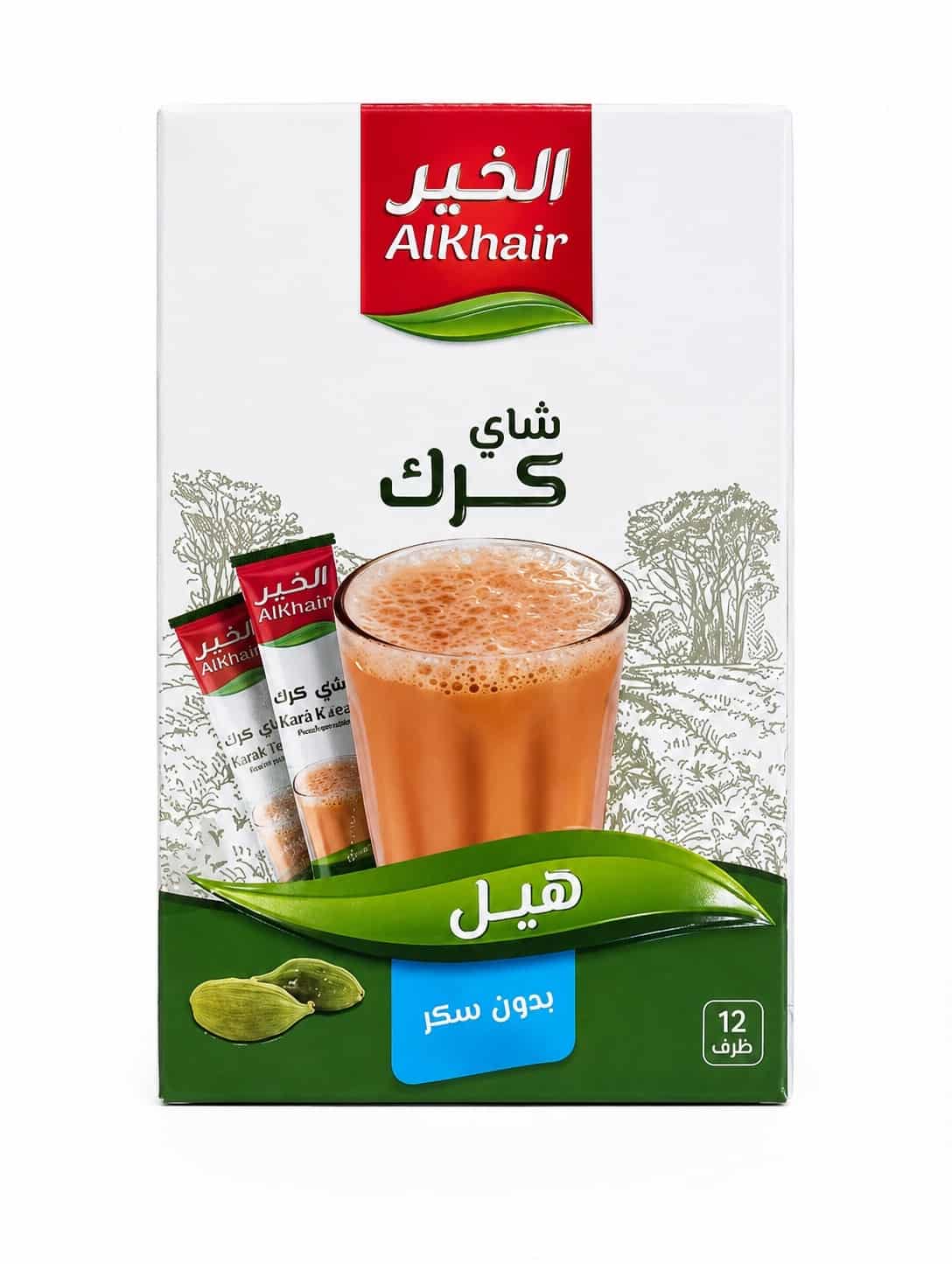 الخير شاي كرك بالهيل 15 غم × 12 حبة × 12 - كرتون - منتج بالجملة | Platraw