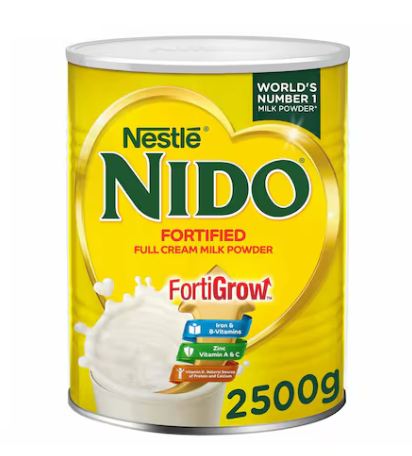 Nido Instant Full Cream Milk Powder 2500 gm × 6 - Carton