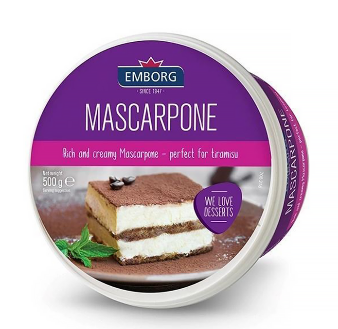 Emborg Mascarpone Cheese 500 gm × 6 - carton