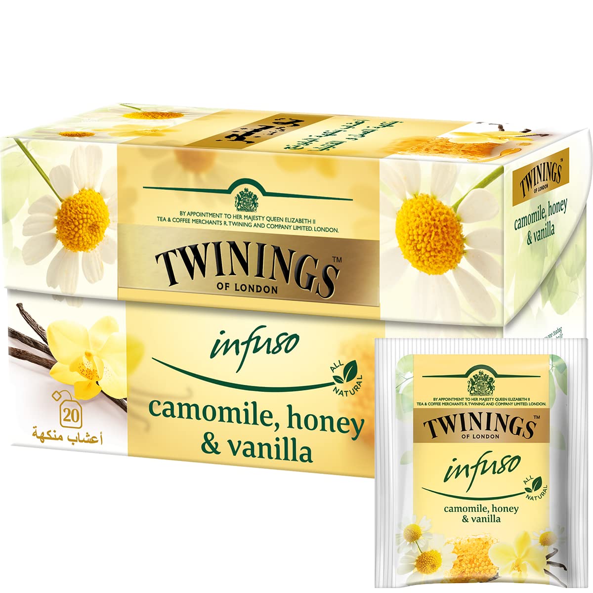 Twinings Chamomile & Honey & Vanilla 20 bag × 6 - Carton