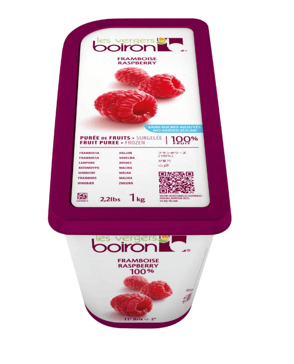 Boiron Frozen Raspberry Puree 1 kg × 6 - Carton