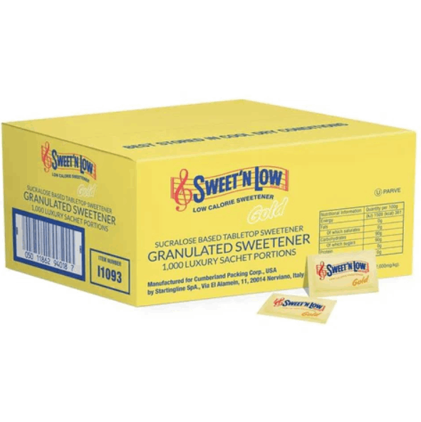 Sweet'N Low Sucralose Gold Yellow 1000 Sachets