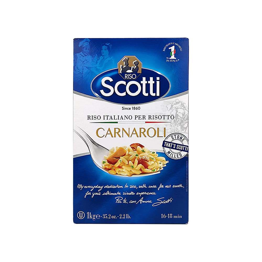 Scotti Carnaroli Rice 1 kg × 10 - Carton