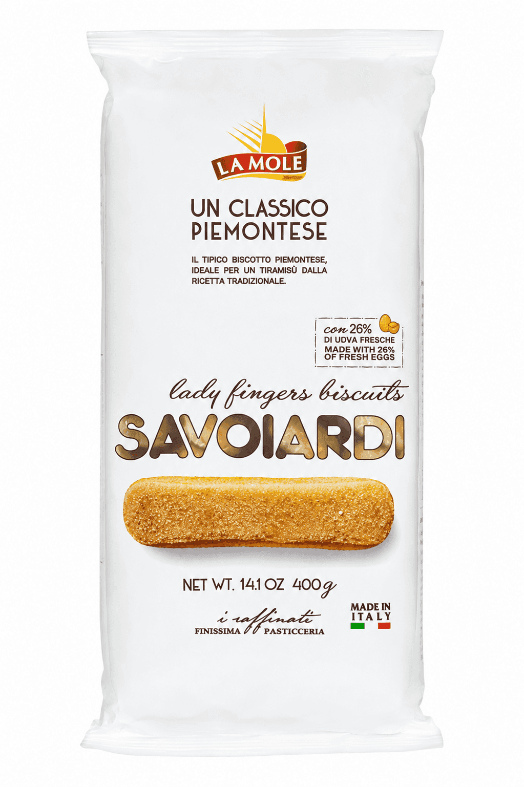 La Molei Montagna Savoiardi Ladyfingers 400 gm × 15 - Carton - Wholesale Product | Platraw