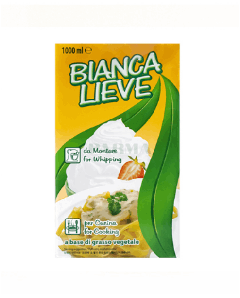 Bianca Lieve Vegetable Whip & Cook Cream 1 L × 10 - Carton