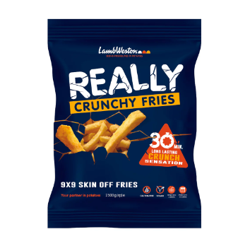 Lamb Weston Really Crunchy Fries Size 9 - 2.5 kg × 4 - Carton
