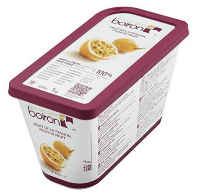 Boiron Frozen Passion Fruit Puree 1 kg × 6 - Carton