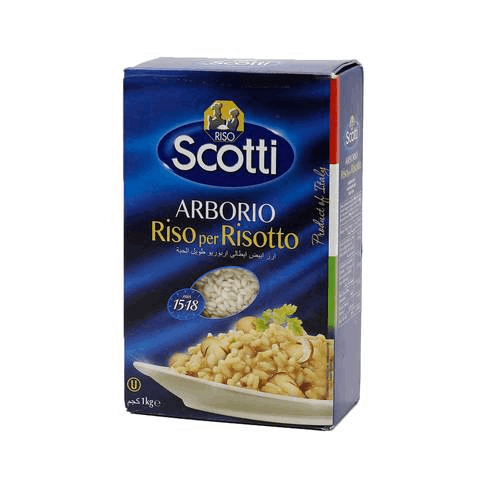 Scotti Arborio Rice For Fisotto 1 kg × 10 - carton