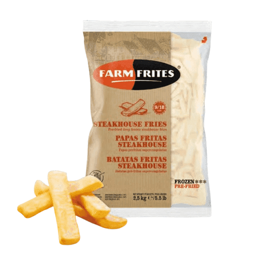 فارم فريتس بطاطس مقلية ستيك هاوس 2.5 كغ × 5 - كرتون - منتج بالجملة | Platraw