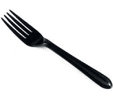 VIP Black Plastic Forks 1000 pcs - Carton