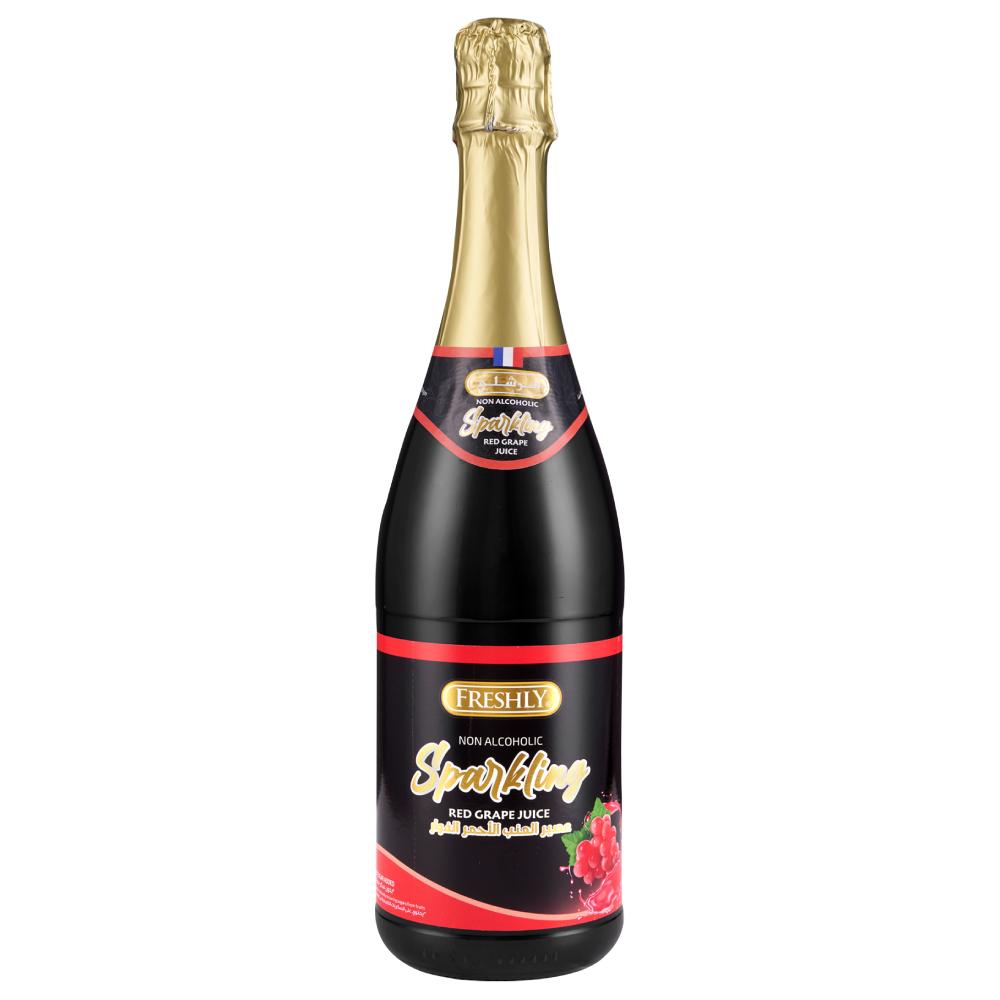 Freshly Sparkling Red Grape Juice 750 ml × 12 - Carton