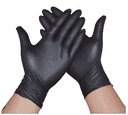 U2 Disposable Vinyl Gloves Black Color Powder Free Size Large 100 Gloves × 10 - Carton - Wholesale Product | Platraw