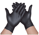 U2 Disposable Vinyl Gloves Black Color Powder Free Size Large 100 Gloves × 10 - Carton - Wholesale Product | Platraw