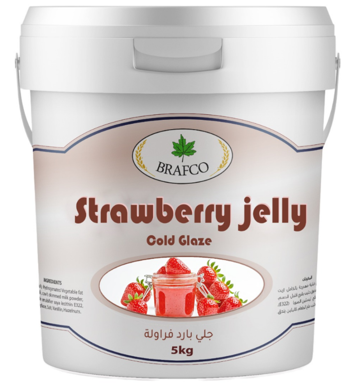 Brafco Strawberry Jelly Cold Glaze 5 Kg