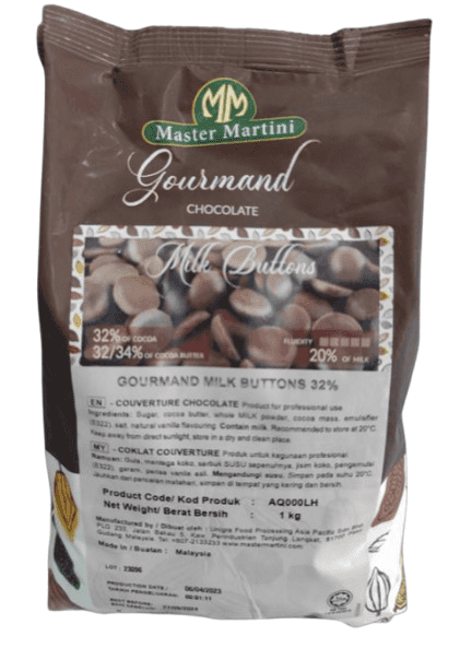 Master Martini Couverture Milk 32% - 10 Kg - Wholesale Product | Platraw