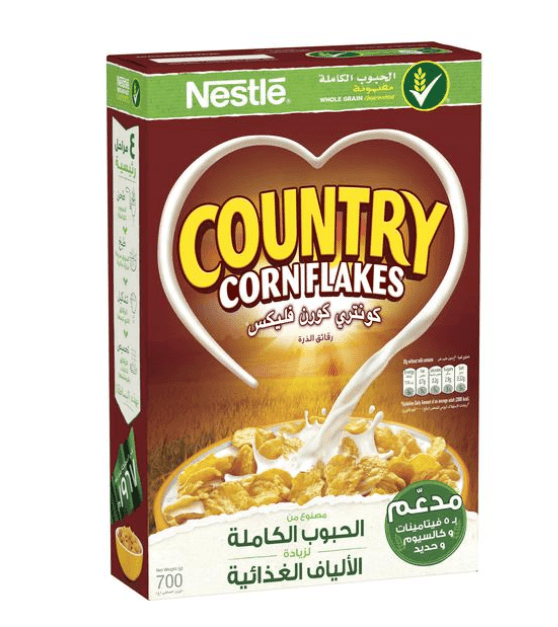نستلة كونتري كورن فليكس 500 غم × 16 - كرتون - منتج بالجملة | Platraw