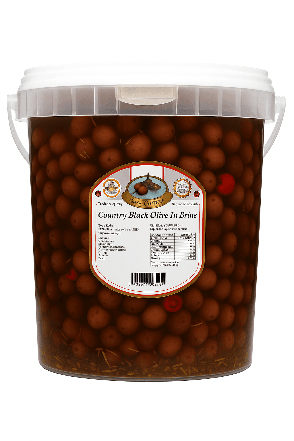 بيلا كونتادينا بيسانا زيتون في محلول ملحي مع التوابل 5 كغ - منتج بالجملة | Platraw