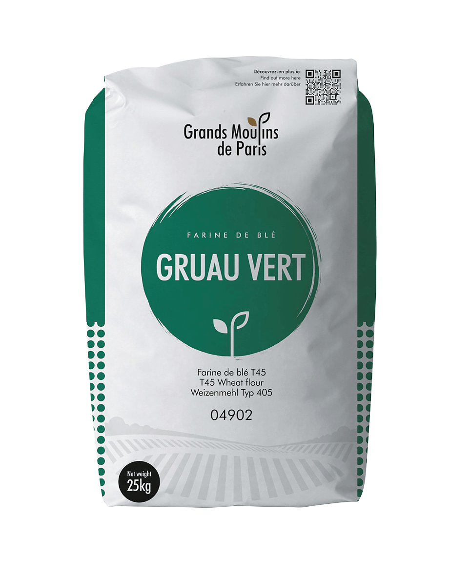 Grands Moulins de Paris Gruau Vert Wheat Flour T45 – For Pastries 25 kg