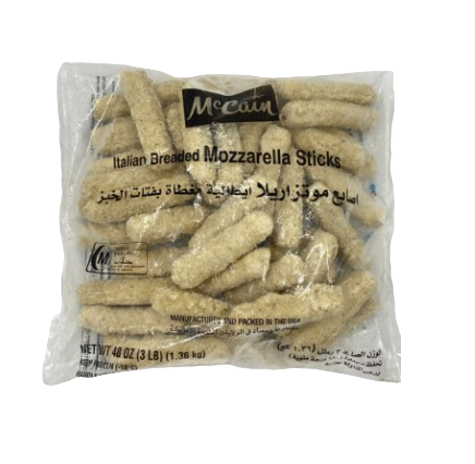 McCain Italian Mozzarella Sticks 1.36 kg × 4 - Carton