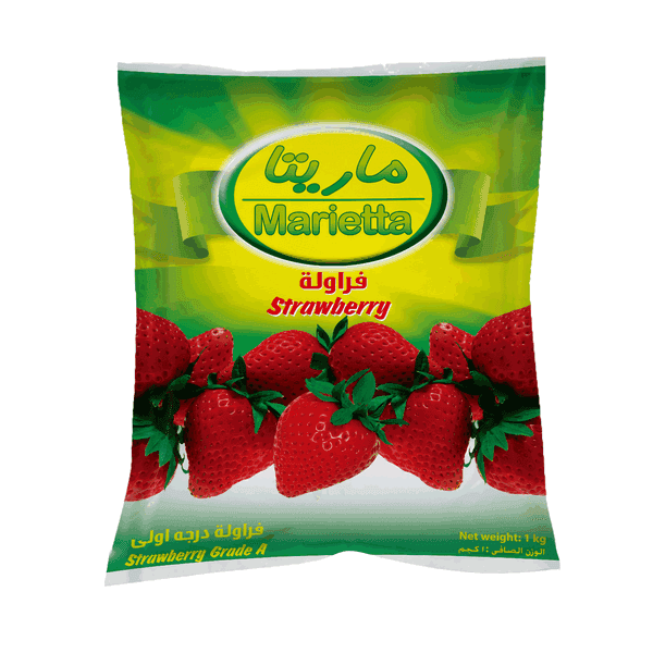 Marietta Frozen Strawberry 1 kg × 8 - Carton 2 - Wholesale Product | Platraw