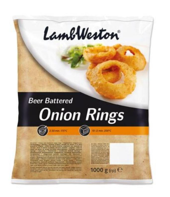 Lamb Weston Onion Rings 1 kg × 6 - carton