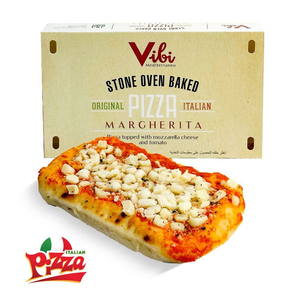 Vibi Stone Oven Baked Pizza Margarita 130 gm × 40 pcs - Carton