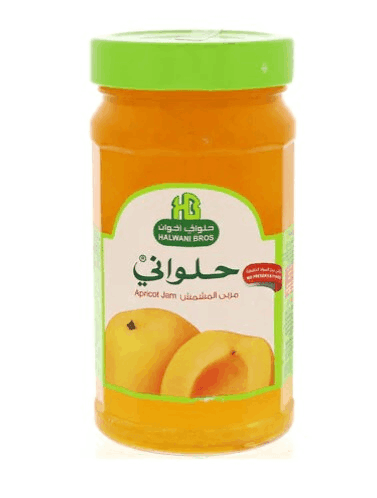 Halwani Apricot Jam 400 gm × 12 - Carton - Wholesale Product | Platraw