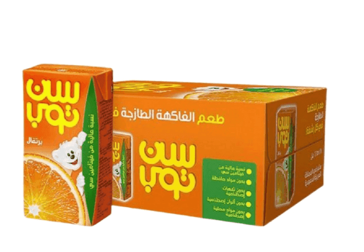 سن توب عصير برتقال 250 مل × 30 - كرتون - منتج بالجملة | Platraw