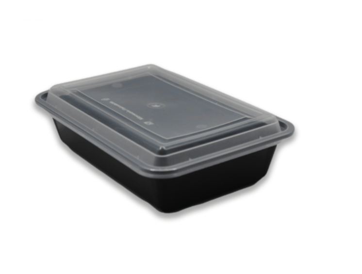 Microwavable Rectangle Containe 24 oz × 150 pcs - Carton