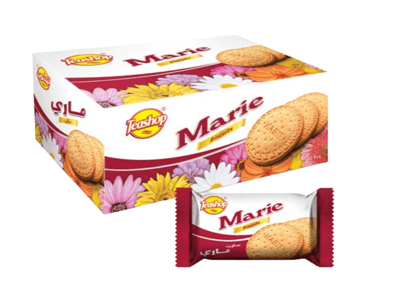 تيشوب ماري بسكويت 75 غم × 12 حبة × 4 علبة - كرتون - منتج بالجملة | Platraw