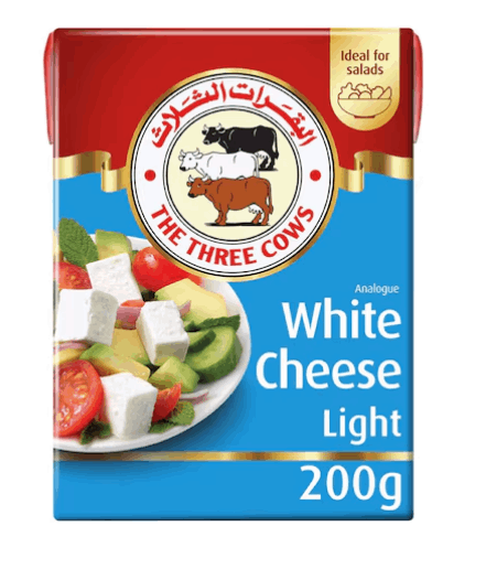 3 Cows White Cheese Light 200 gm × 20 - Carton