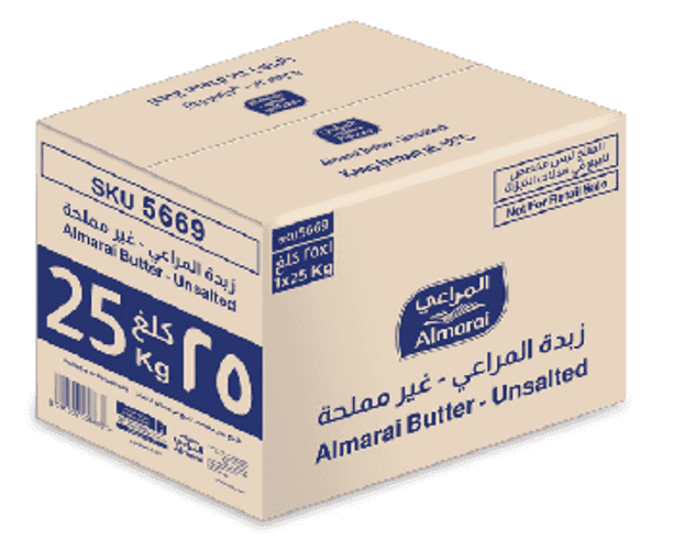 المراعي زبدة طبيعية غير مملحة 25 كغ - منتج بالجملة | Platraw