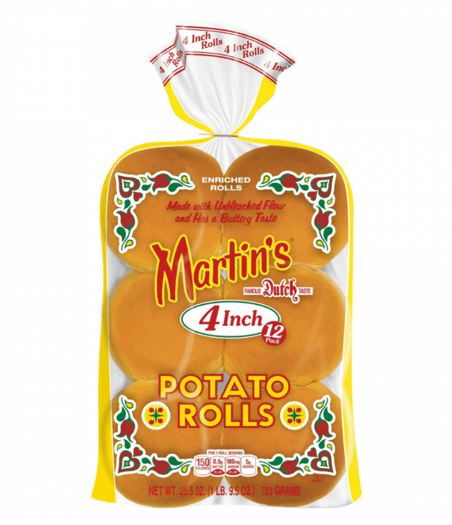 مارتينز خبز برجر البطاطس 4 انش 5 × 12 حبة - كرتون - منتج بالجملة | Platraw