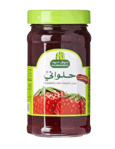 Halwani Strawberry Jam 400 gm × 12 - Carton - Wholesale Product | Platraw