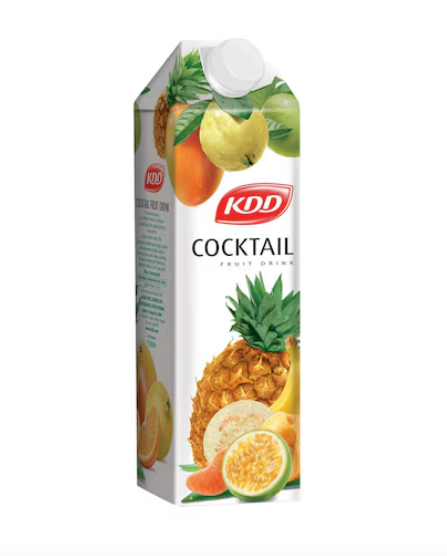 KDD Cocktail Fruit Drink 1 L × 12 - Carton