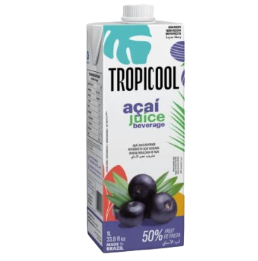 Tropicool Acai Berry Beverage 1 L × 12 - Carton