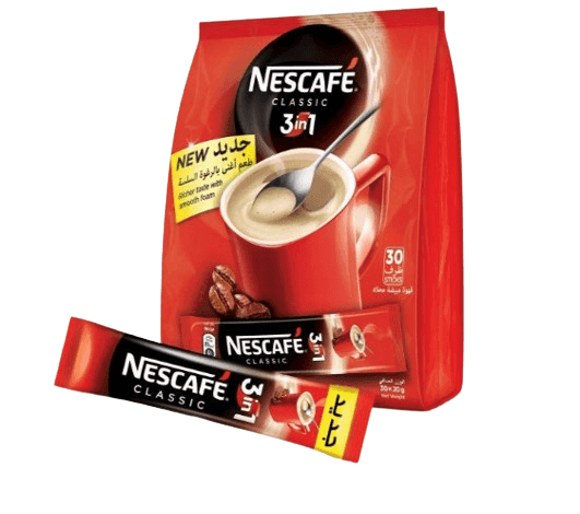 نسكافيه كلاسيك 3 في 1 غني بالطعم 20 غم × 30 حبة × 10 - كرتون - منتج بالجملة | Platraw