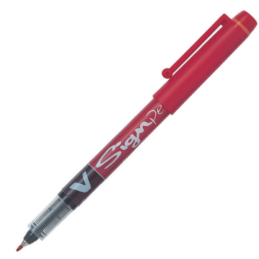 Pilot V Sign Pen Red 2 Pcs