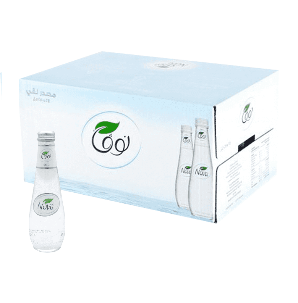 Nova Water Glass Bottle 250 ml × 24 - Carton - Wholesale Product | Platraw