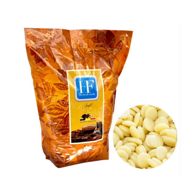 هيركو حبيبات شوكولاته بيضاء 28.5 % - 5 كغ - منتج بالجملة | Platraw