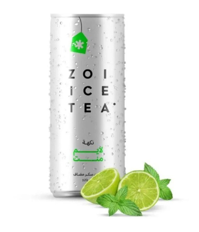 Zoi Ice tea Lime Mint 320 ml × 24 - Carton