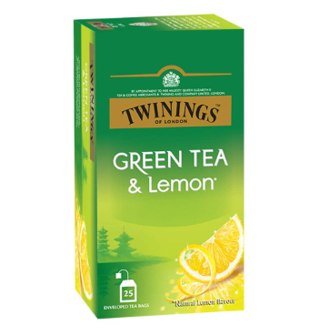 Twinings Green Tea & Lemon 25 bag × 12 - Carton