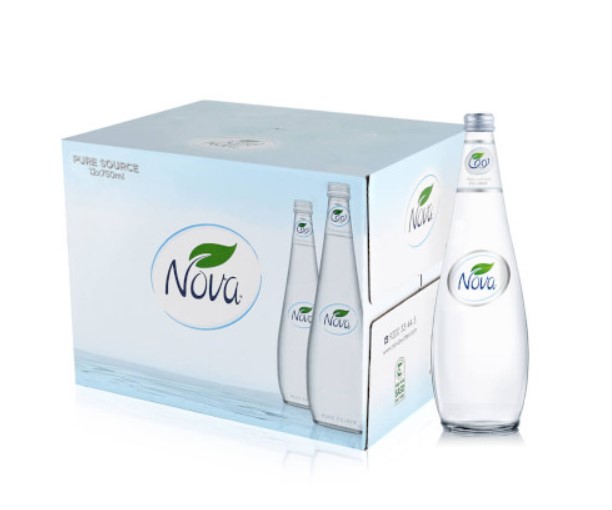 Nova Mineral Water Glass 750 ml × 12 - Carton