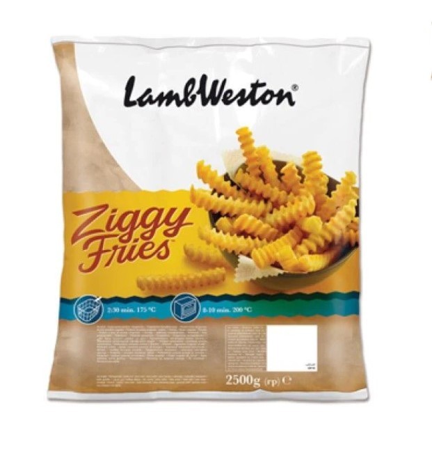 Lamb Weston Ziggy Fries Size 9 - 2.5 kg × 4 - Carton