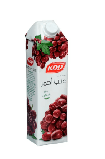 KDD Red Grape Juice 1 L × 12 - Carton