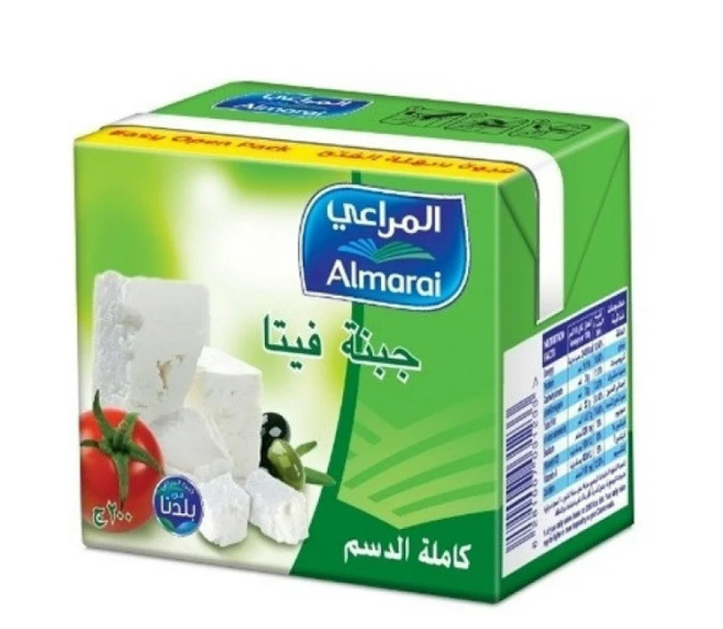 Almarai Feta Cheese Full Cream 200 gm × 27 - Carton
