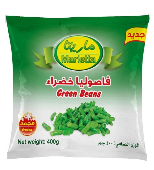 ماريتا فاصوليا خضراء مجمدة 400 غم × 20 - كرتون - منتج بالجملة | Platraw
